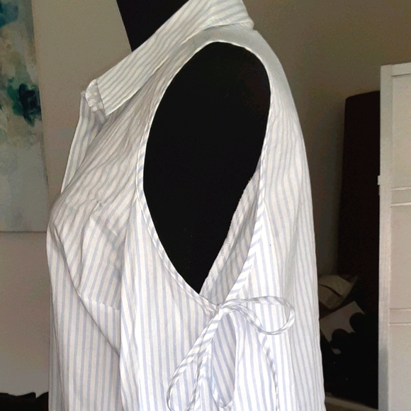 NWT JONES NY MAN-TAILORED SIDE TIE COLD SHOULDERS - Picture 4 of 7